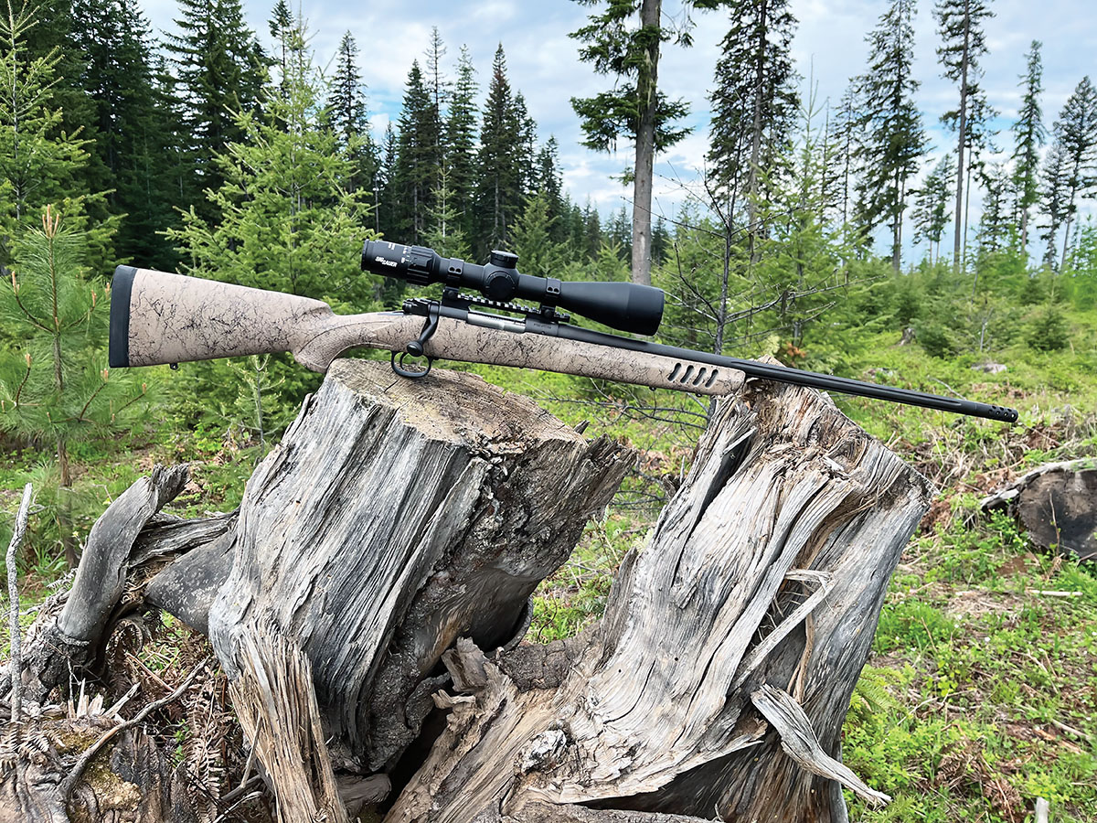 Winchester’s Model 70 Long Range MB features a Bell & Carlson composite stock with aluminum bedding block, free-floated, 24-inch fluted/medium-contour barrel and crisp MOA trigger.